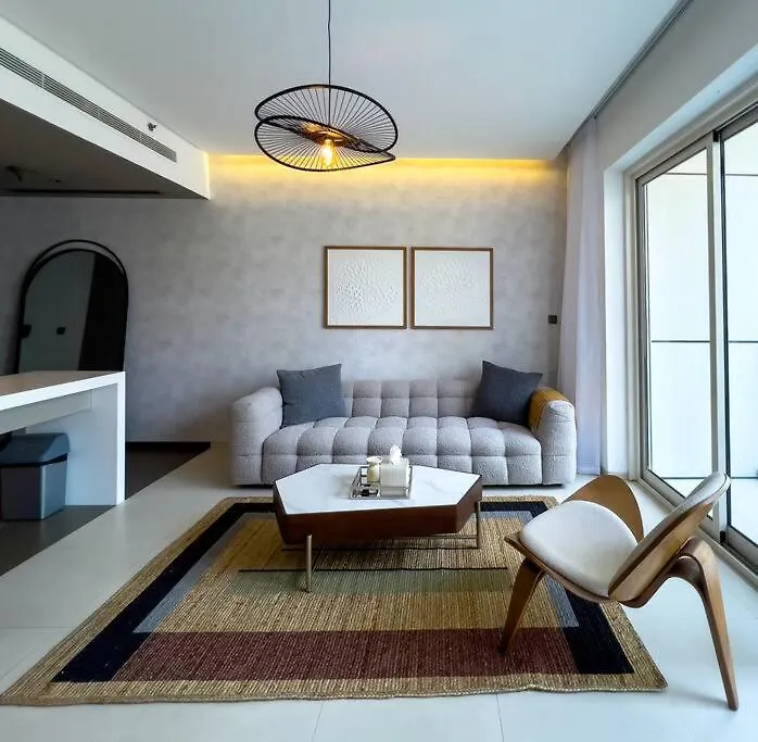 두바이 Modern 1Br Panoramic View, West Avenue 아파트